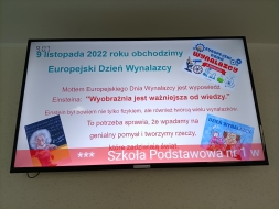 9 LISTOPADA 2022 ROKU OBCHODZILIŚMY EUROPEJSKI DZIEŃ WYNALAZCY